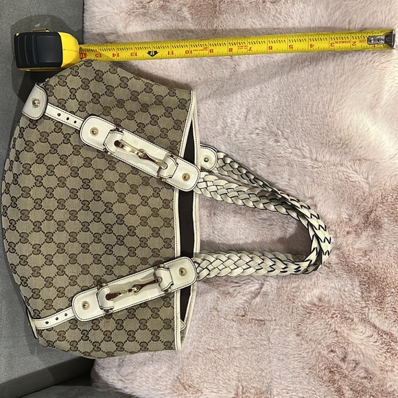 Vintage Gucci Pelham Canvas Off White Bag - Picture 7 of 12
